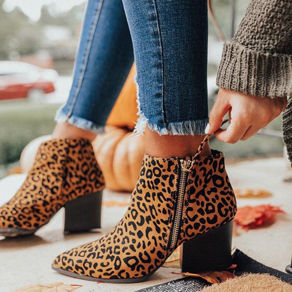 The Nava Leopard ๐ bootie - Picture 3 of 8